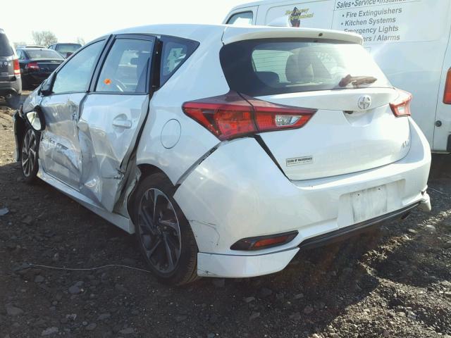 JTNKARJE0GJ522826 - 2016 TOYOTA SCION IM WHITE photo 3