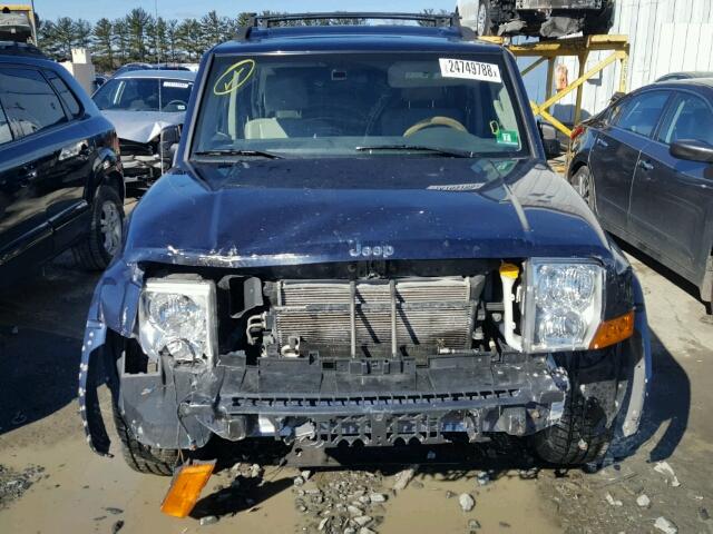 1J8HG58N16C151425 - 2006 JEEP COMMANDER ლურჯი ფოტო 9