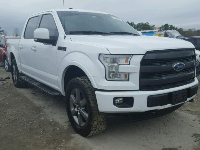 1FTEW1EG1HKC03916 - 2017 FORD F150 SUPER WHITE photo 1