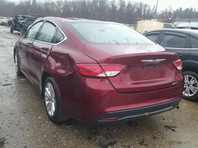 1C3CCCFB8HN511361 - 2017 CHRYSLER 200 LX RED photo 3