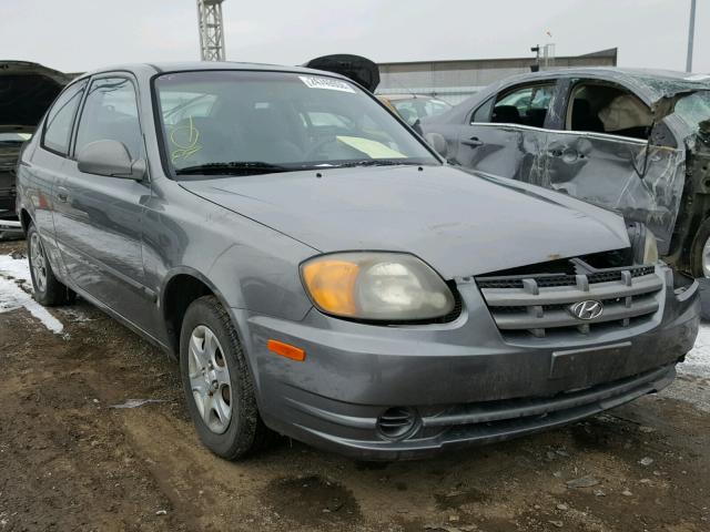 KMHCG35C03U245483 - 2003 HYUNDAI ACCENT GL GRAY photo 1