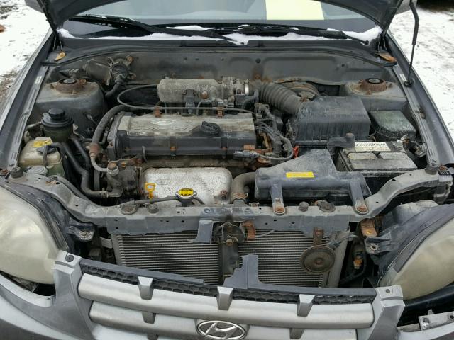 KMHCG35C03U245483 - 2003 HYUNDAI ACCENT GL GRAY photo 7