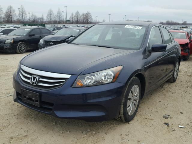 1HGCP2F33CA043771 - 2012 HONDA ACCORD LX BLUE photo 2