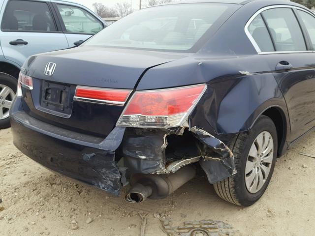 1HGCP2F33CA043771 - 2012 HONDA ACCORD LX BLUE photo 9