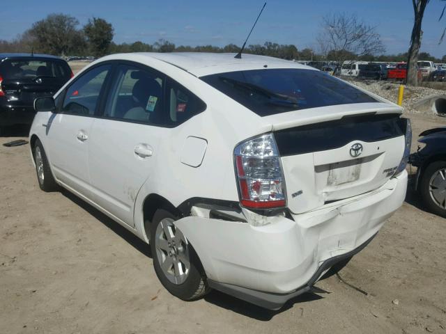 JTDKB20U697838118 - 2009 TOYOTA PRIUS WHITE photo 3