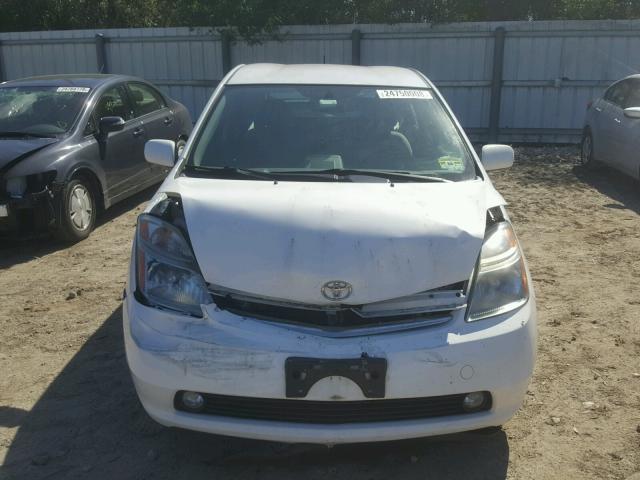 JTDKB20U697838118 - 2009 TOYOTA PRIUS WHITE photo 9