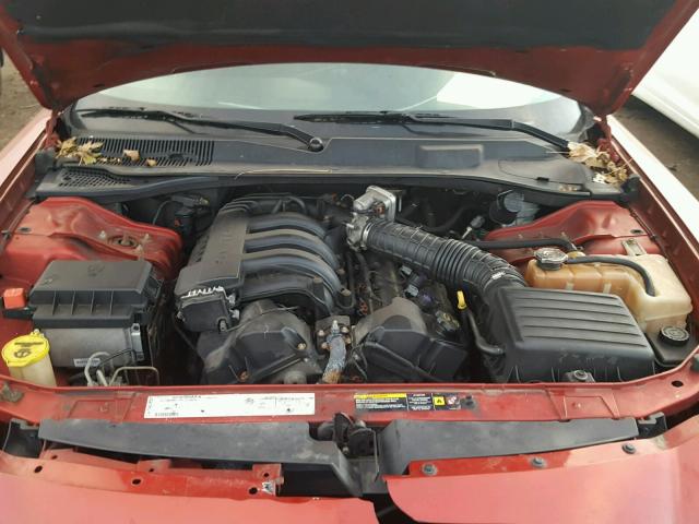 2B3KA43R66H379938 - 2006 DODGE CHARGER SE RED photo 7