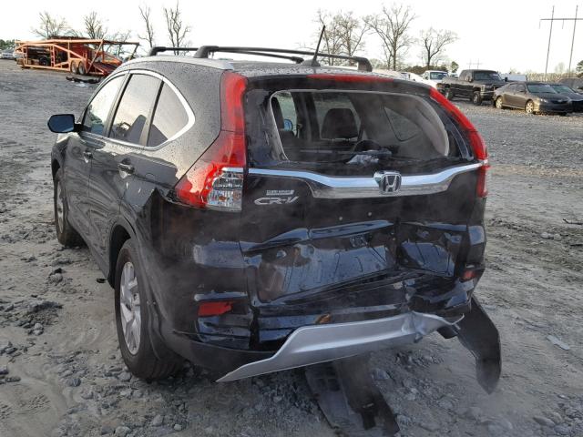 2HKRM3H70FH521360 - 2015 HONDA CR-V EXL BLACK photo 3