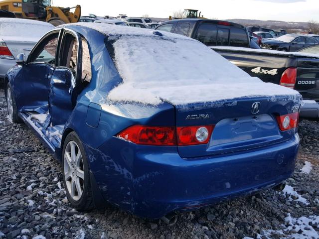 JH4CL96885C013668 - 2005 ACURA TSX BLUE photo 3