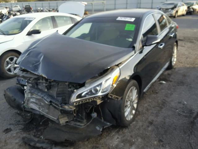 5NPE34AF6FH111011 - 2015 HYUNDAI SONATA SPO BLACK photo 2