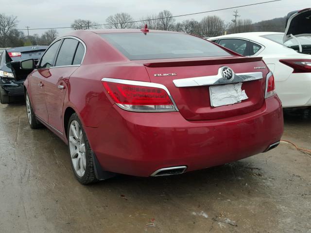 1G4GJ5E35CF282466 - 2012 BUICK LACROSSE T RED photo 3