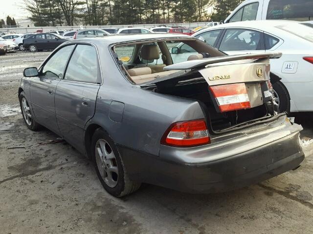 JT8BF28G610298185 - 2001 LEXUS ES 300 GRAY photo 3