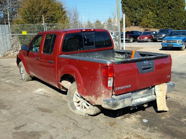 1N6AD0ER1GN900125 - 2016 NISSAN FRONTIER S RED photo 3