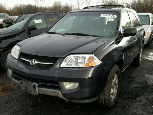 2HNYD18662H537910 - 2002 ACURA MDX TOURIN BLACK photo 2