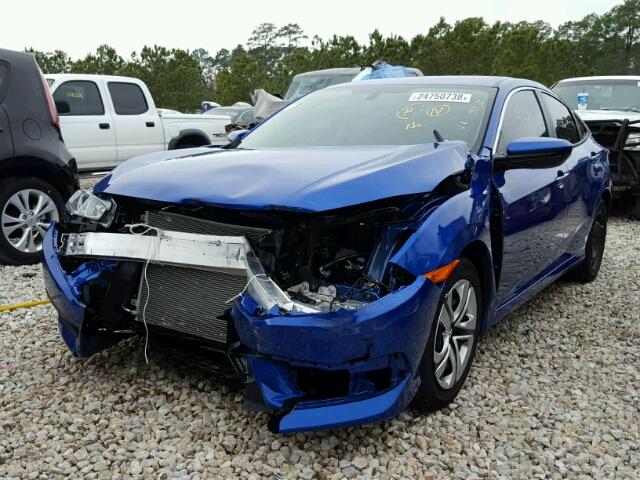 19XFC2F56HE080133 - 2017 HONDA CIVIC LX BLUE photo 2