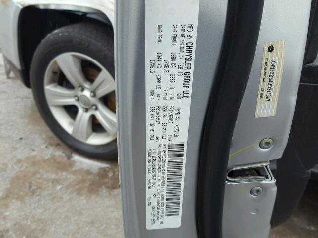 1C4NJDBB4DD271697 - 2013 JEEP COMPASS SP SILVER photo 10