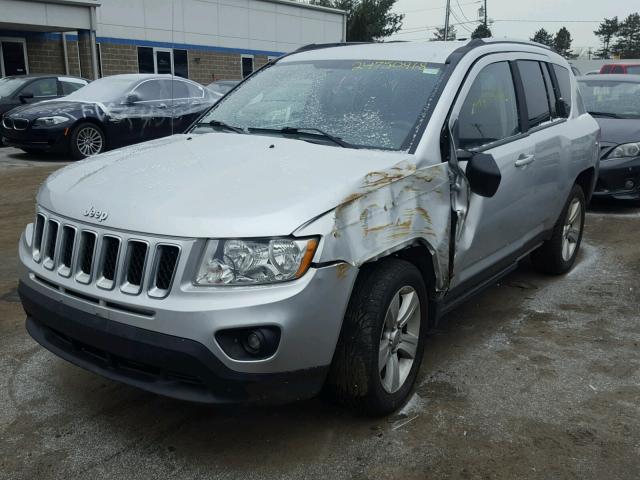 1C4NJDBB4DD271697 - 2013 JEEP COMPASS SP SILVER photo 2
