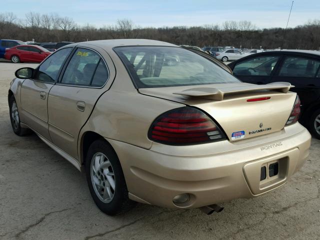 1G2NF52E34C140918 - 2004 PONTIAC GRAND AM S 金色 照片 3