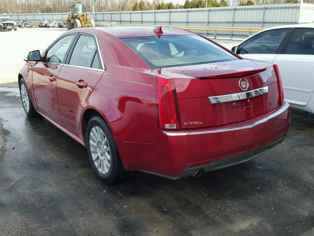 1G6DG5EY3B0161649 - 2011 CADILLAC CTS LUXURY RED photo 3