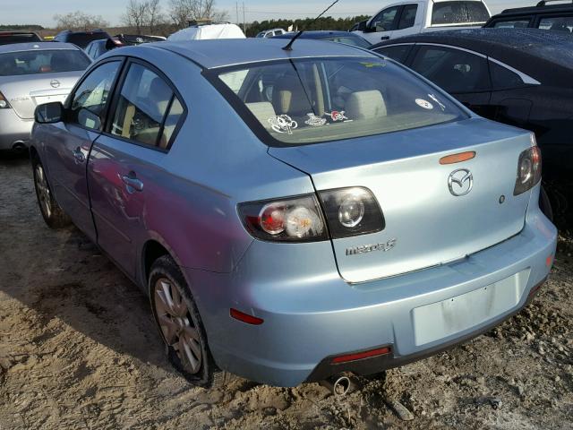 JM1BK12F071749928 - 2007 MAZDA 3 I BLUE photo 3