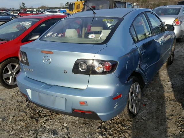 JM1BK12F071749928 - 2007 MAZDA 3 I BLUE photo 4