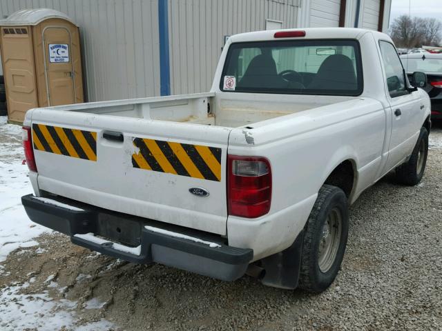 1FTYR10D63PB75382 - 2003 FORD RANGER WHITE photo 4