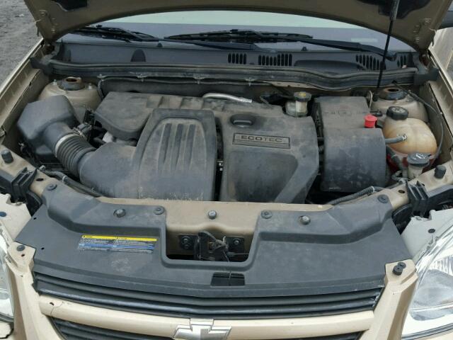 1G1AK54FX57516156 - 2005 CHEVROLET COBALT GOLD photo 7