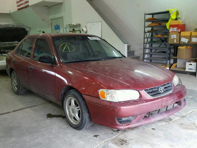 1NXBR12E72Z615889 - 2002 TOYOTA COROLLA CE RED photo 1