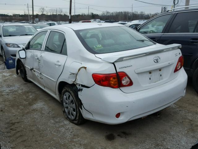 JTDBL40E099088088 - 2009 TOYOTA COROLLA BA WHITE photo 3