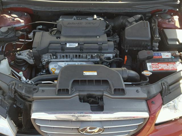 KMHDU46D18U392154 - 2008 HYUNDAI ELANTRA GL RED photo 7