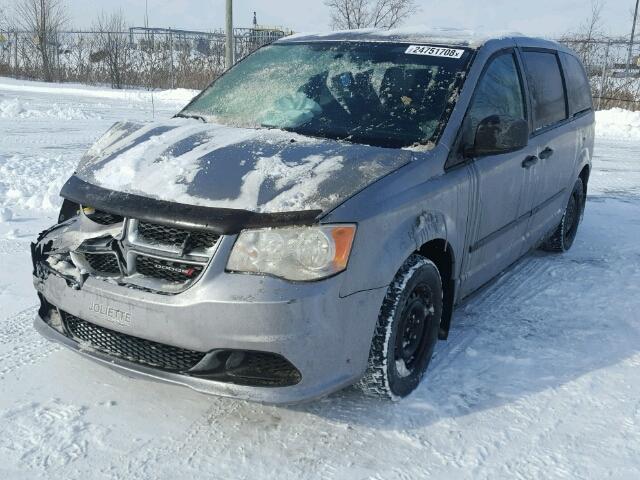 2C4RDGBGXDR546721 - 2013 DODGE GRAND CARA GRAY photo 2