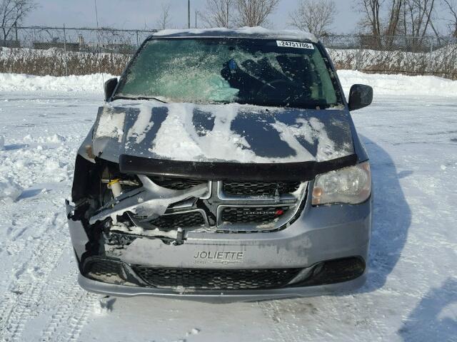 2C4RDGBGXDR546721 - 2013 DODGE GRAND CARA GRAY photo 9