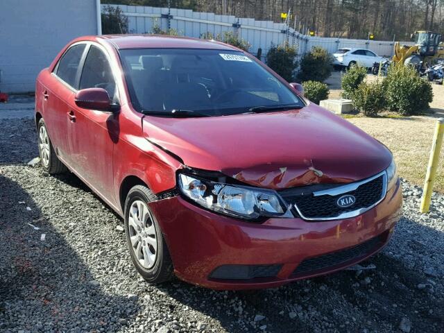 KNAFU4A24C5509552 - 2012 KIA FORTE EX RED photo 1