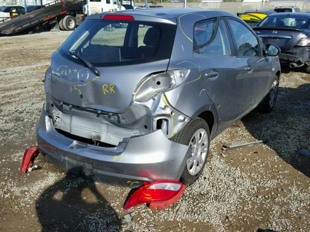 JM1DE1KZ5E0182841 - 2014 MAZDA MAZDA2 SPO SILVER photo 4