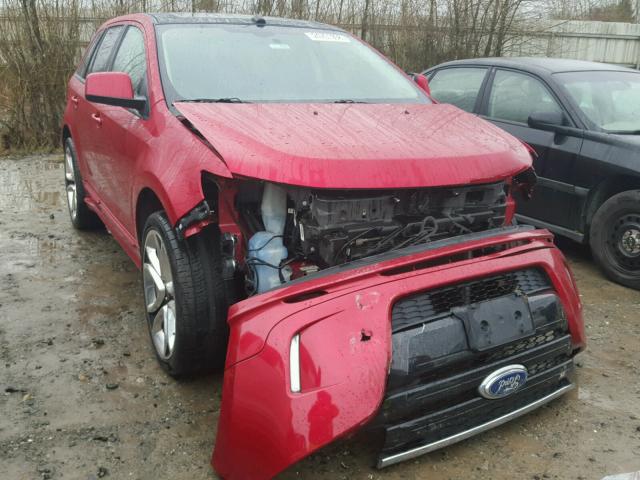 2FMDK4AK5BBA39523 - 2011 FORD EDGE SPORT RED photo 1