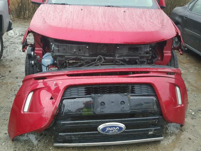 2FMDK4AK5BBA39523 - 2011 FORD EDGE SPORT RED photo 9