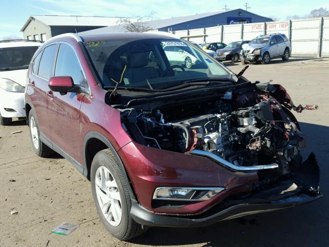 5J6RM4H70GL022524 - 2016 HONDA CR-V EXL MAROON photo 1