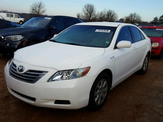 4T1BB46K98U047708 - 2008 TOYOTA CAMRY HYBR WHITE photo 2