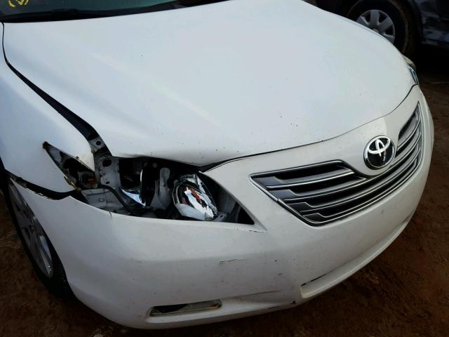 4T1BB46K98U047708 - 2008 TOYOTA CAMRY HYBR WHITE photo 9