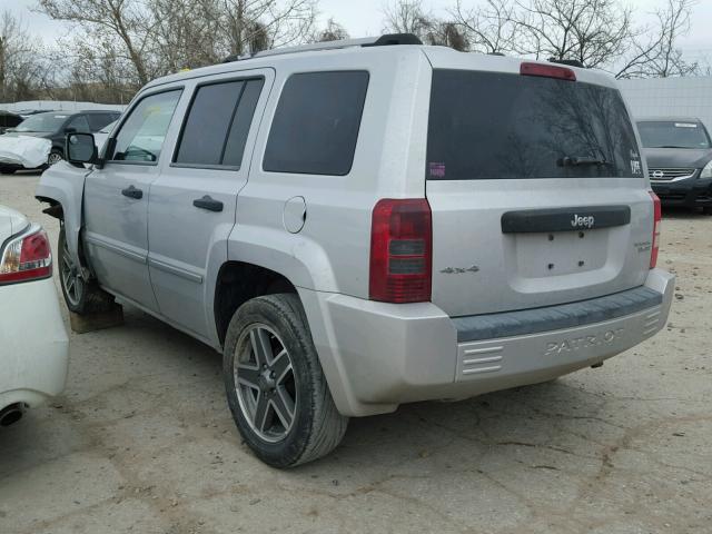 1J4FF48B89D105584 - 2009 JEEP PATRIOT LI SILVER photo 3