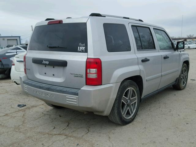 1J4FF48B89D105584 - 2009 JEEP PATRIOT LI SILVER photo 4