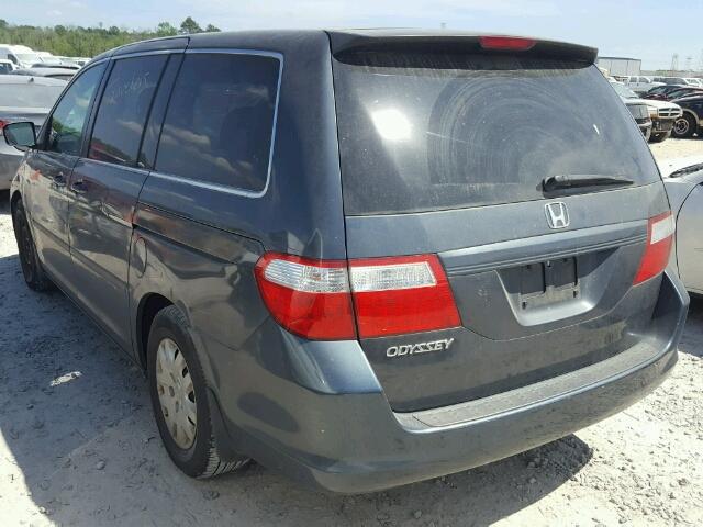 5FNRL38276B086259 - 2006 HONDA ODYSSEY LX GRAY photo 3