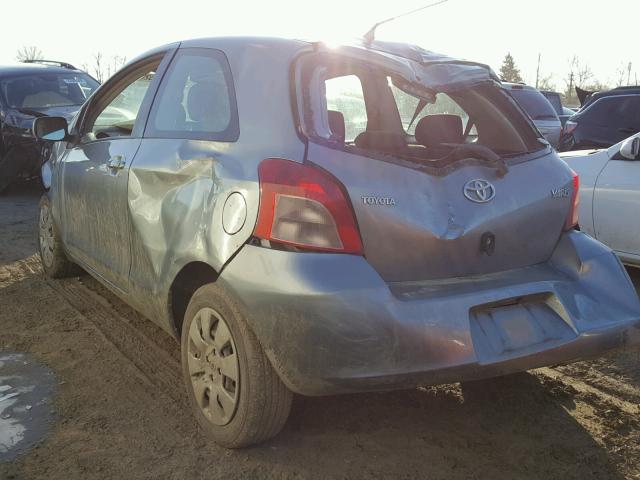 JTDJT923475060271 - 2007 TOYOTA YARIS GRAY photo 3