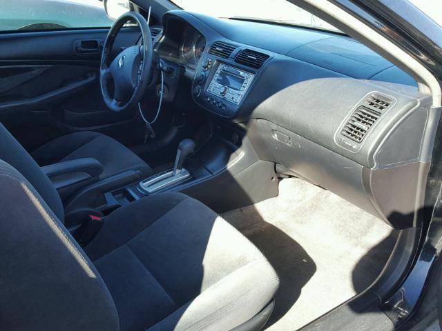 1HGEM22925L015608 - 2005 HONDA CIVIC EX შავი ფოტო 5