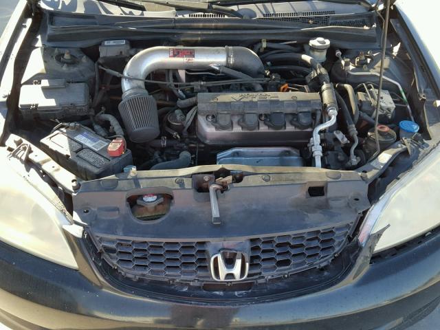 1HGEM22925L015608 - 2005 HONDA CIVIC EX შავი ფოტო 7