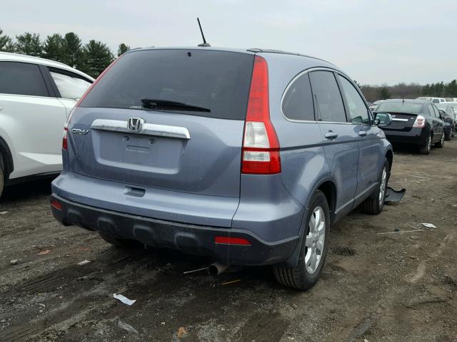 5J6RE48799L059801 - 2009 HONDA CR-V EXL BLUE photo 4