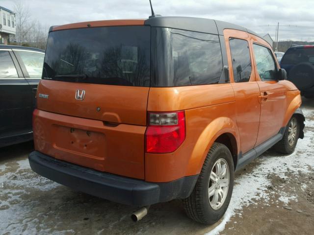 5J6YH28746L007351 - 2006 HONDA ELEMENT EX ORANGE photo 4