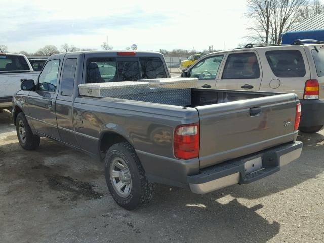 1FTYR44U24PB65168 - 2004 FORD RANGER SUP GRAY photo 3