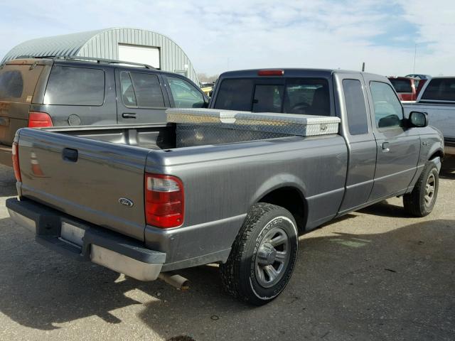 1FTYR44U24PB65168 - 2004 FORD RANGER SUP GRAY photo 4