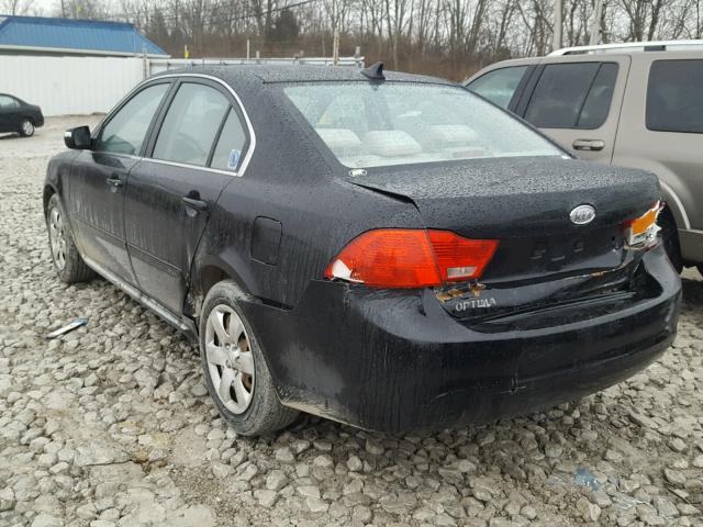 KNAGG4A8XA5398678 - 2010 KIA OPTIMA LX BLACK photo 3